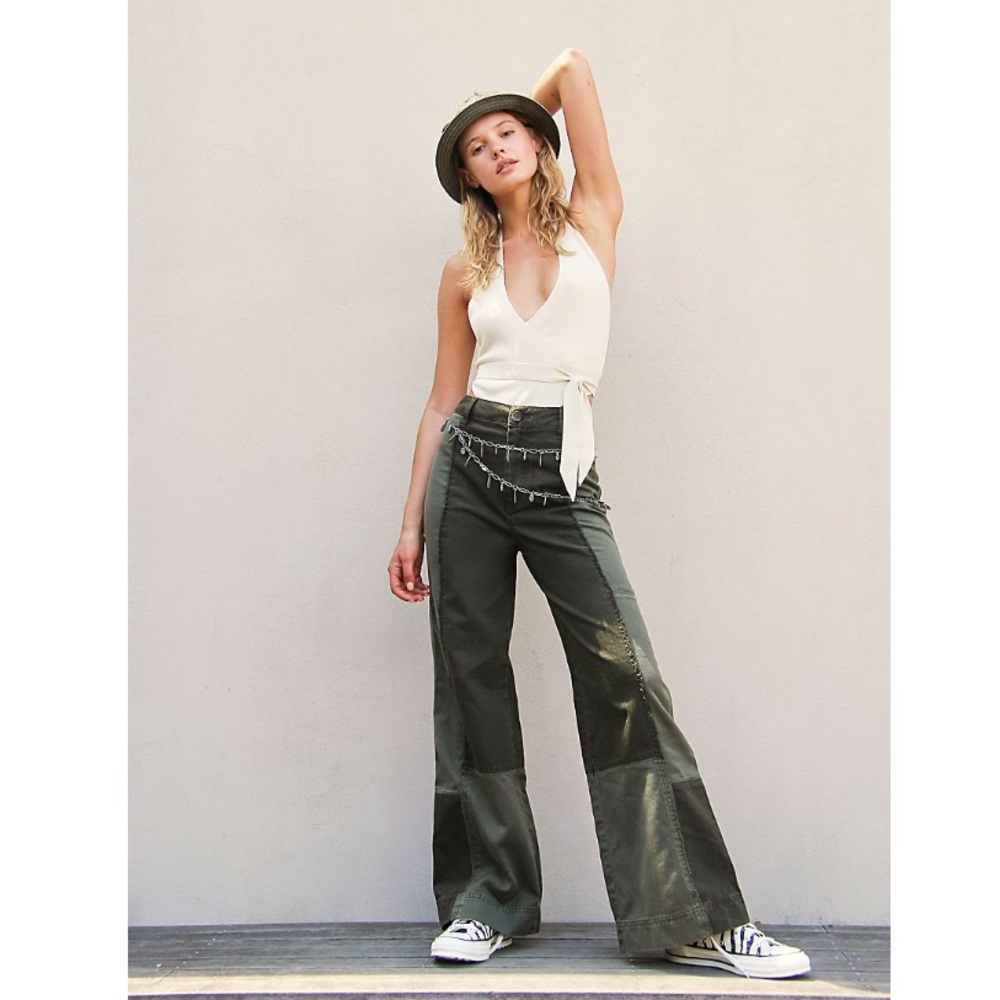 Free People Mixed Up Army Pants